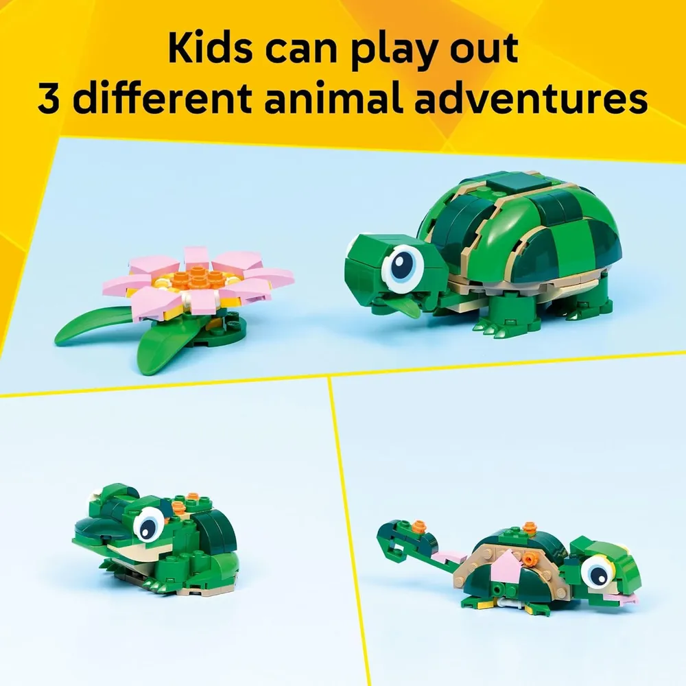 LEGO CREATOR 3 EN 1 TORTUGA CON NENÚFAR 31377
