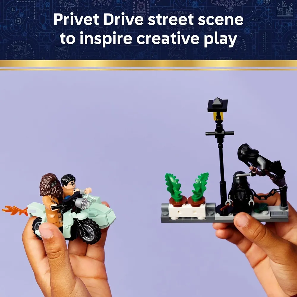 LEGO HARRY POTTER ESCAPE DE PRIVET DRIVE HAGRID Y HARRY 76459