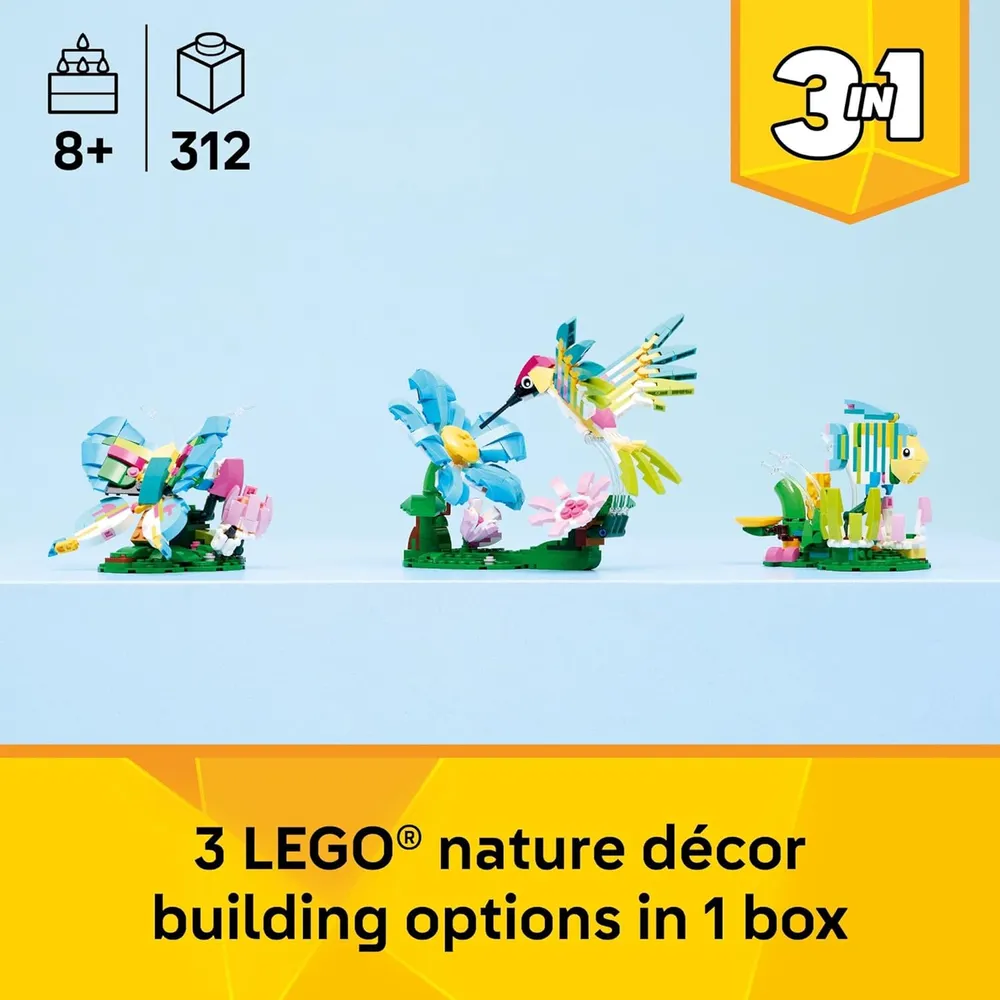 LEGO CREATOR 3 EN 1 ANIMALES SALVAJES COLIBRÍ 31384
