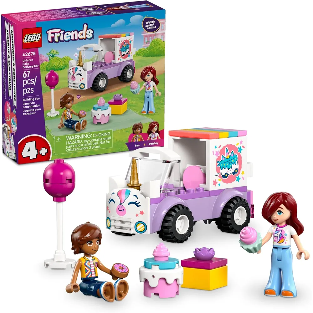 LEGO FRIENDS COCHE DE REPARTO DE PASTELES DE UNICORNIO 42675