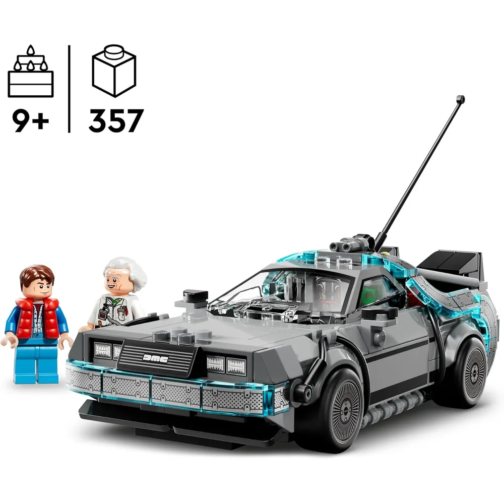 LEGO SPEED CHAMPIONS DELOREAN REGRESO AL FUTURO 2 MODOS DE CONSTRUCCIÓN