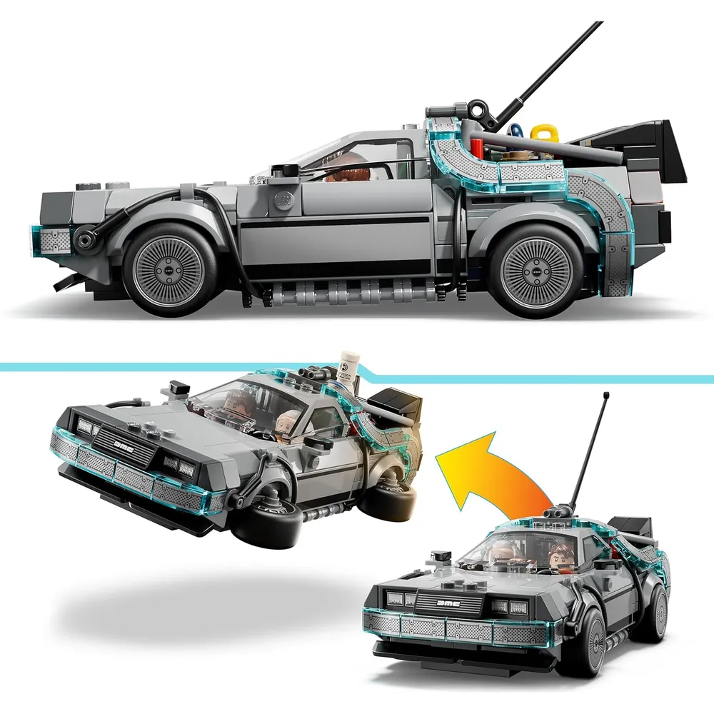 LEGO SPEED CHAMPIONS DELOREAN REGRESO AL FUTURO 2 MODOS DE CONSTRUCCIÓN