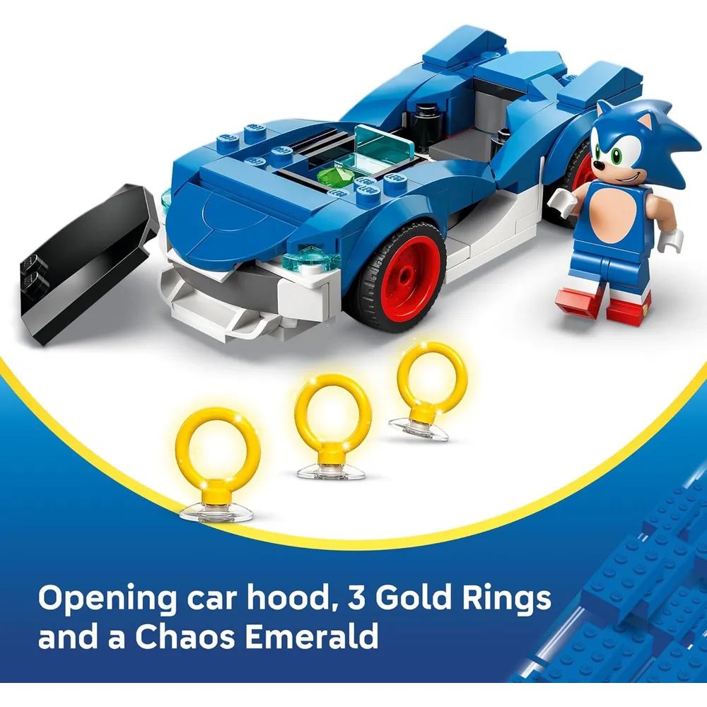 LEGO SONIC THE HEDGEHOG SONIC SPEEDSTER LIGHTNING RACE CAR 77117