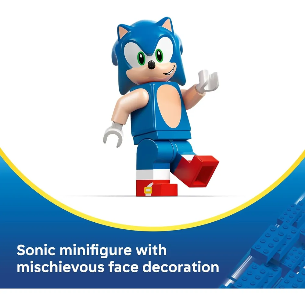 LEGO SONIC THE HEDGEHOG SONIC SPEEDSTER LIGHTNING RACE CAR 77117