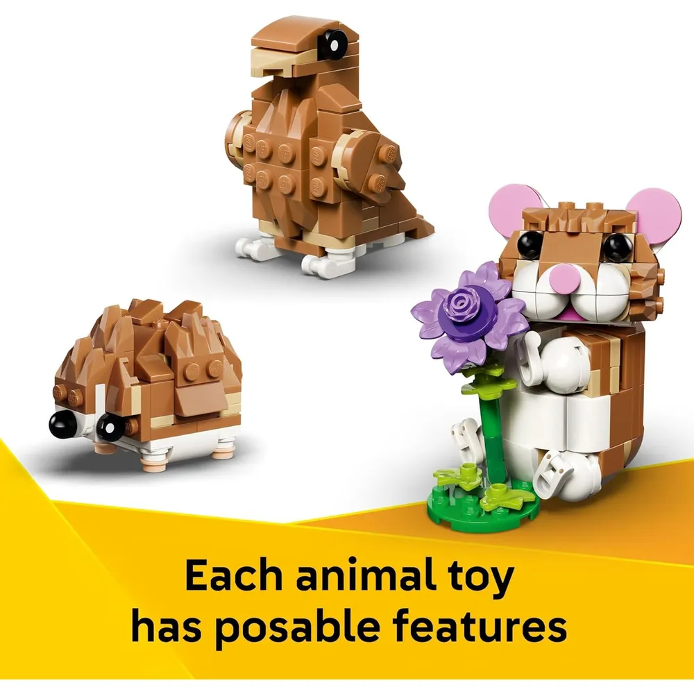LEGO CREATOR 3 EN 1 SIMPÁTICO HÁMSTER CON FLOR 31376