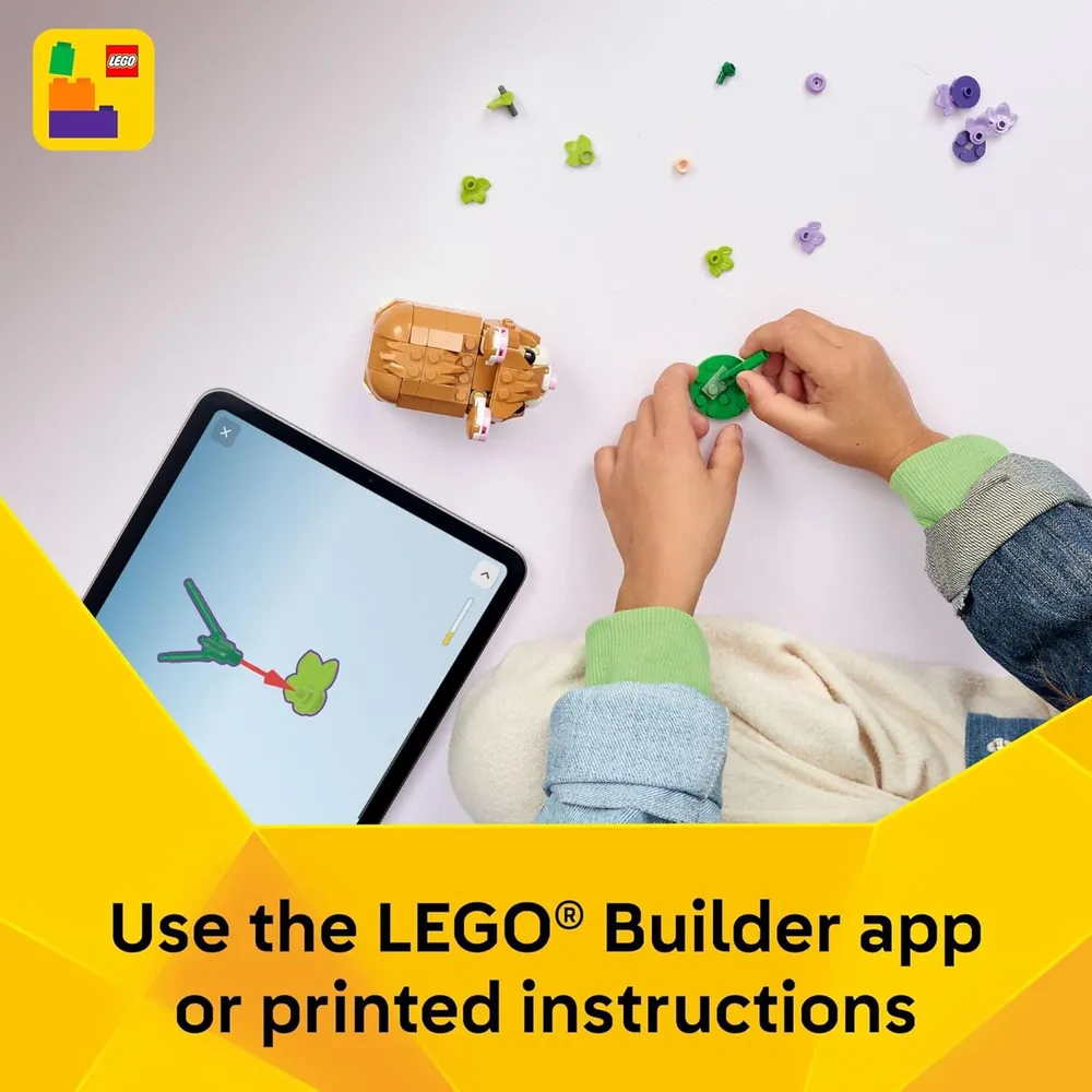 LEGO CREATOR 3 EN 1 SIMPÁTICO HÁMSTER CON FLOR 31376