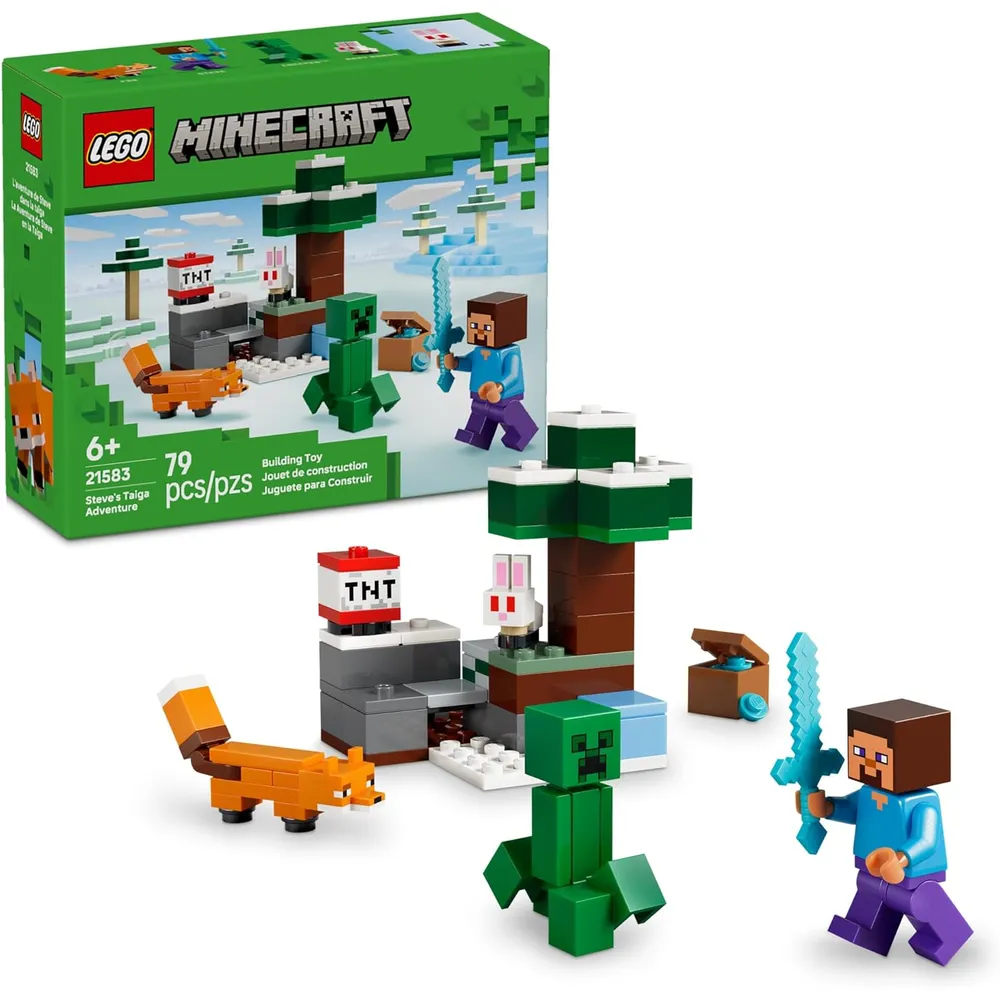 LEGO MINECRAFT AVENTURA EN LA TAIGA DE STEVE 21583