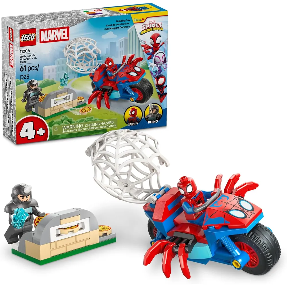 LEGO MARVEL SPIDEY Y SUS INCREÍBLES AMIGOS SPIDEY VS RHINO 11206