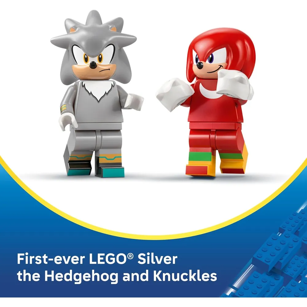 LEGO SONIC THE HEDGEHOG COCHE DE SILVER VS MONSTER TRUCK DE KNUCKLES 77118