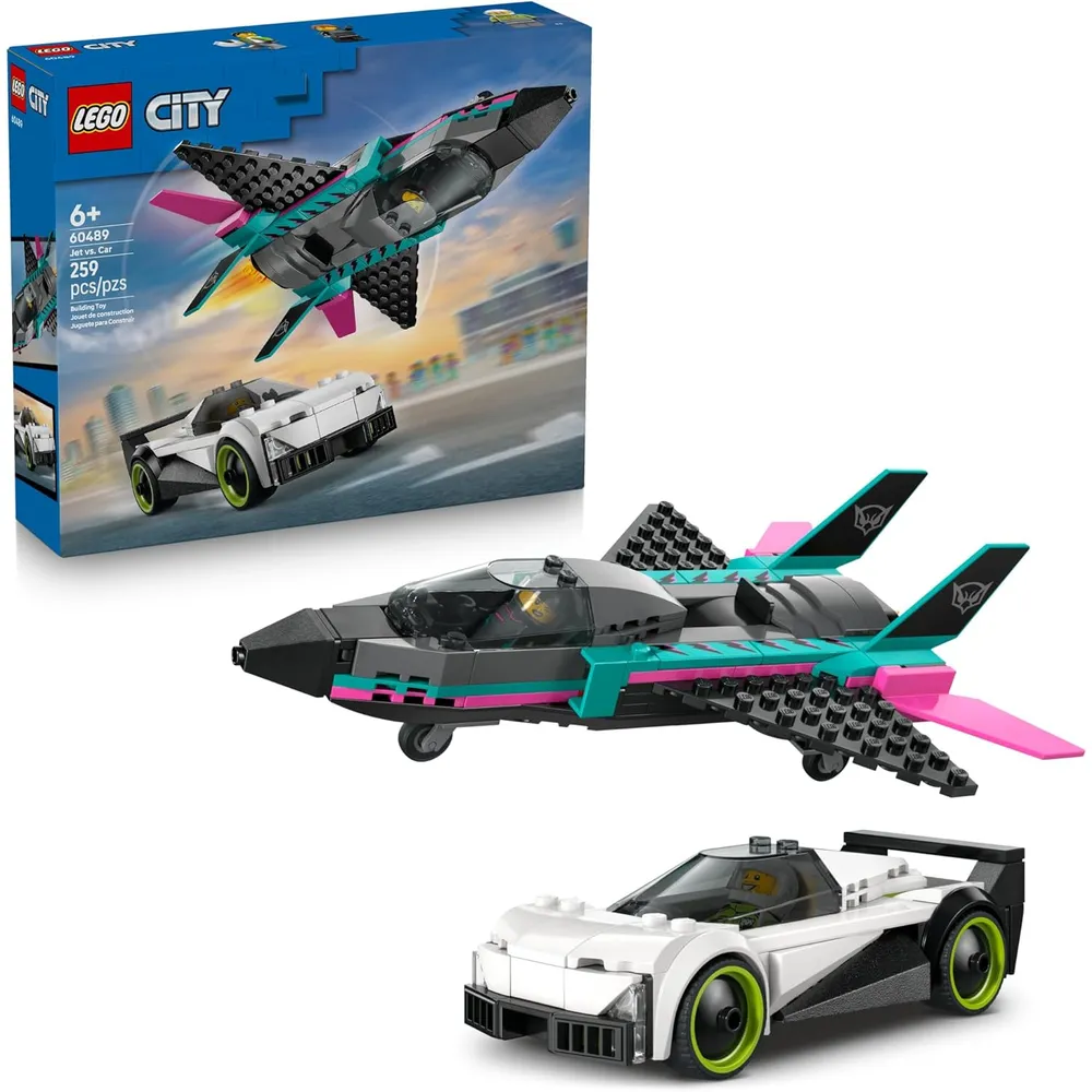 LEGO CITY JET VS AUTO 60489