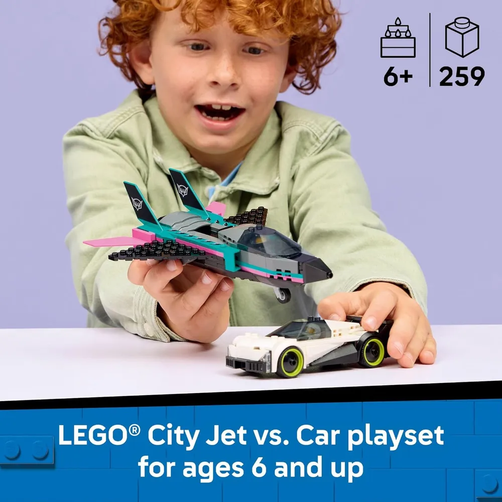 LEGO CITY JET VS AUTO 60489