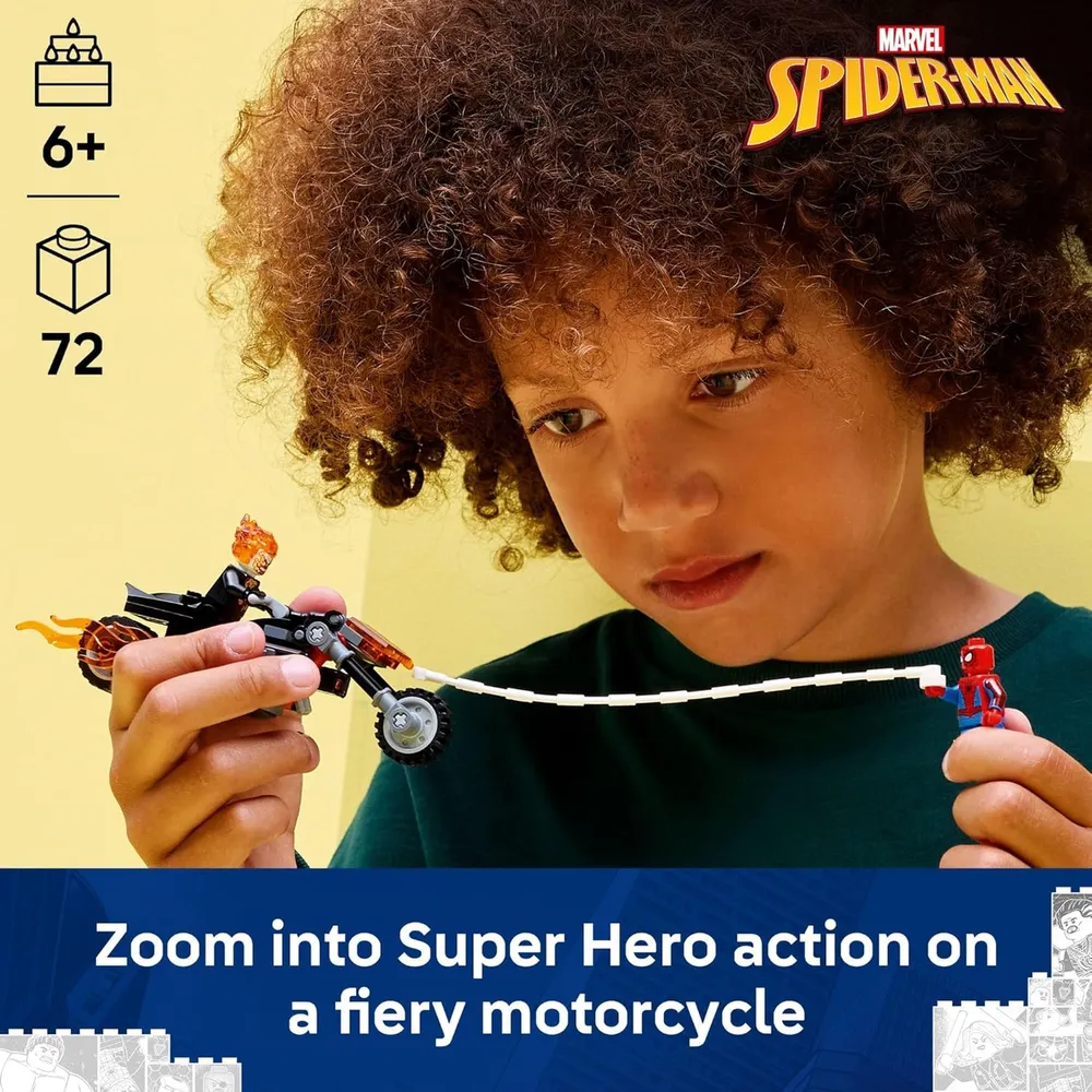 LEGO MARVEL SPIDER-MAN VS GHOST RIDER MOTO 76335