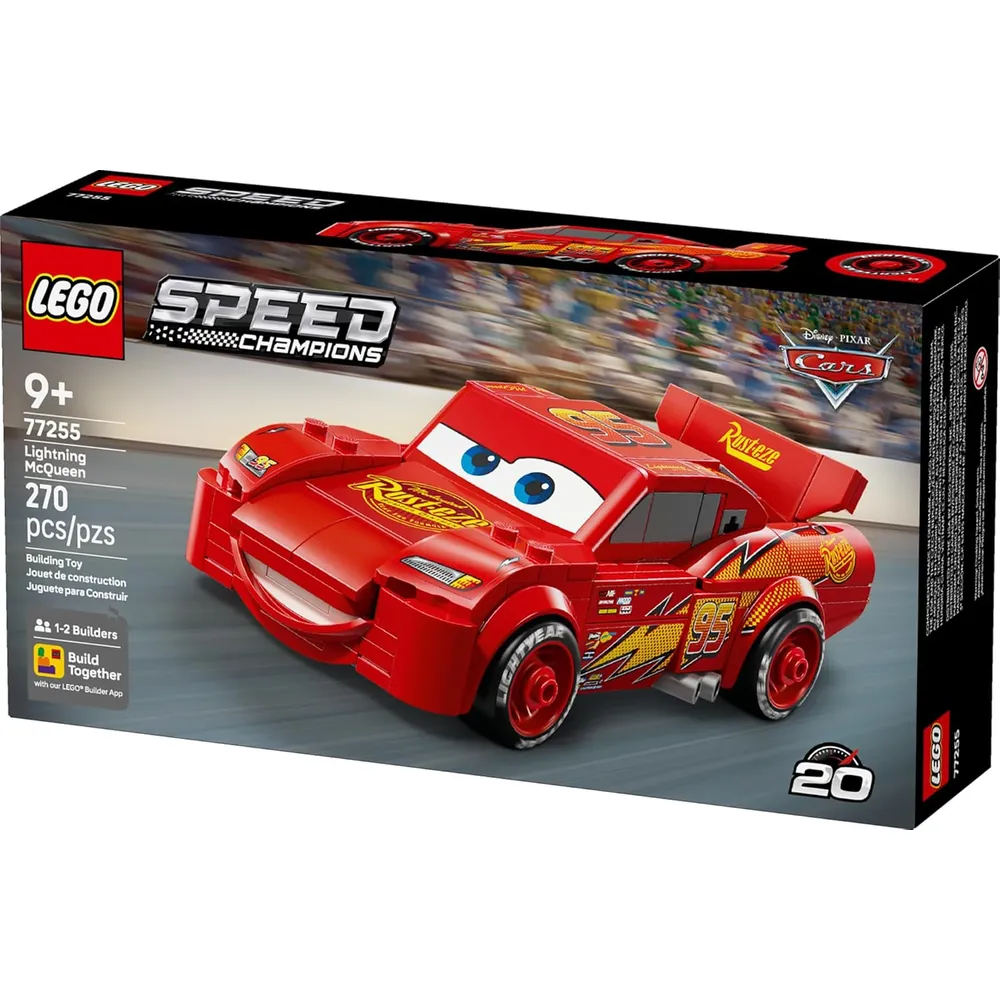 Lego Speed Champions Rayo McQueen, coche de carreras y bloques de construcción
