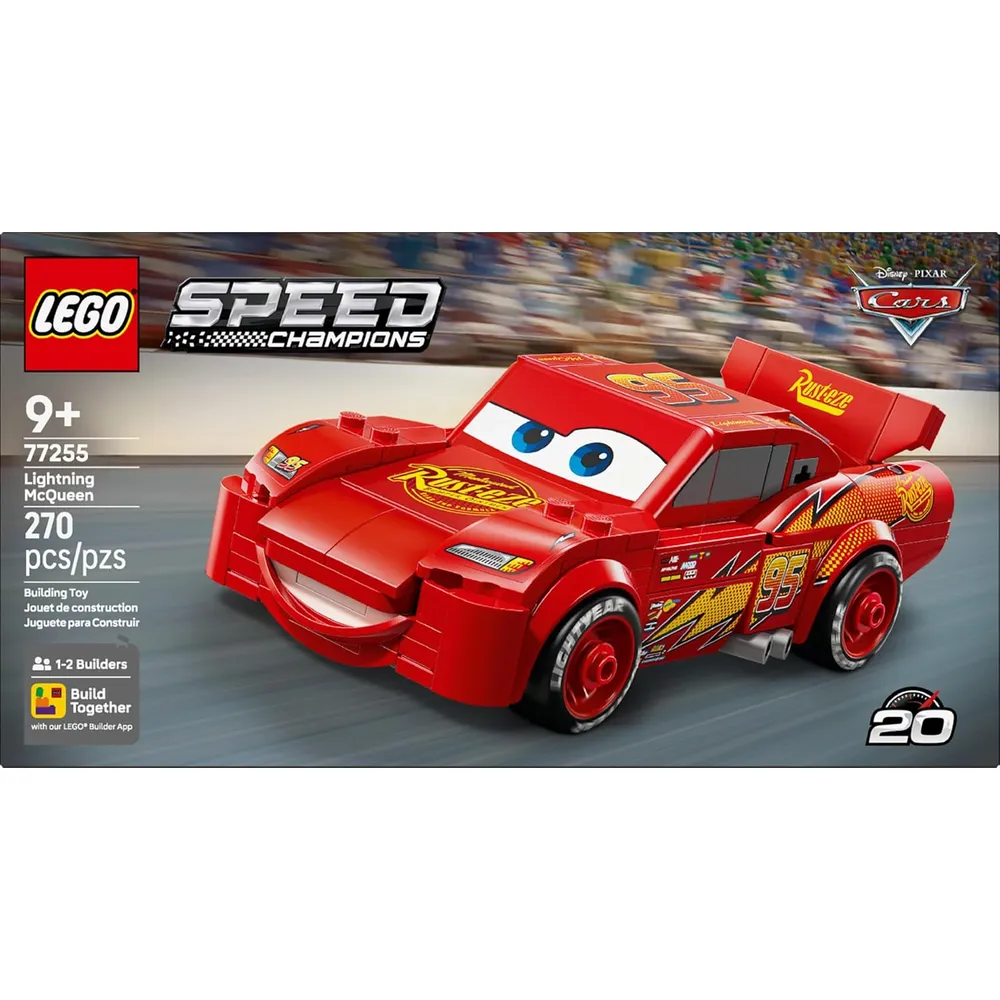 Lego Speed Champions Rayo McQueen, coche de carreras y bloques de construcción