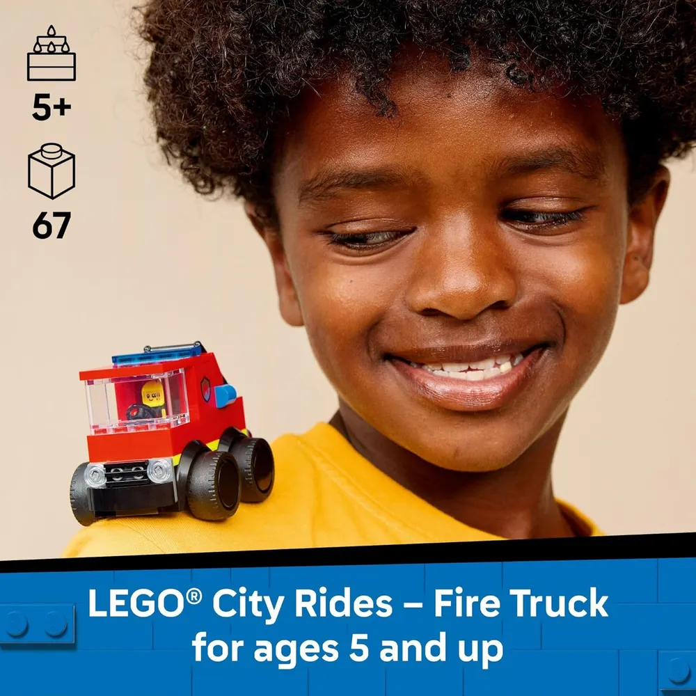 LEGO CITY RIDES CAMIÓN DE BOMBEROS 60482