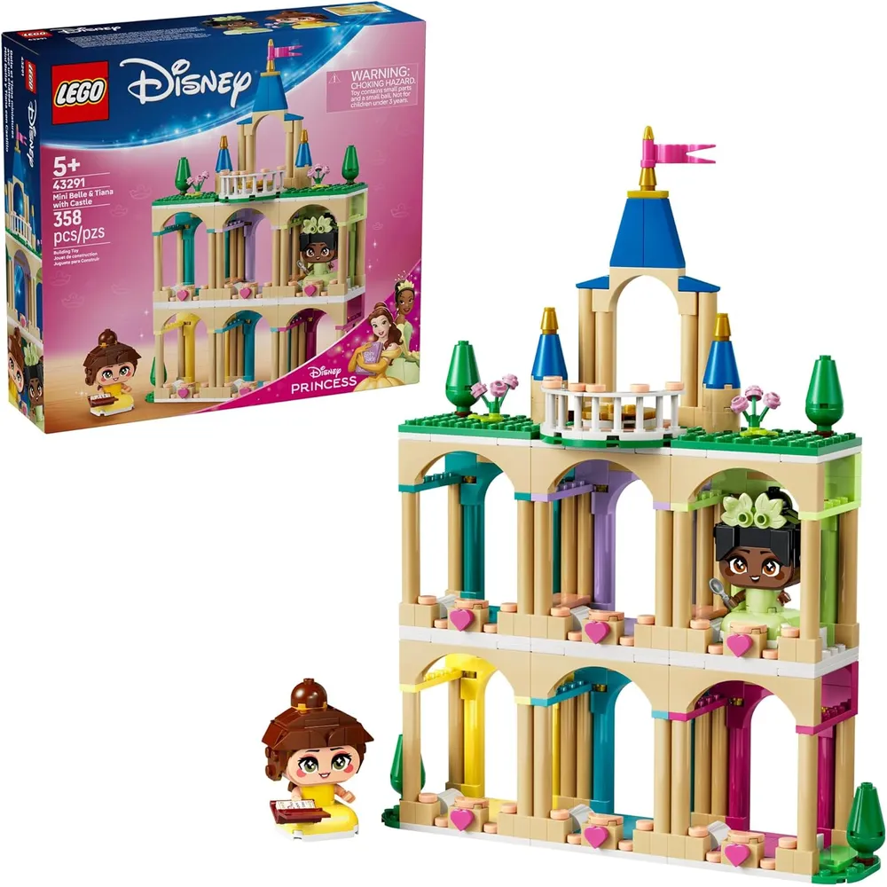 LEGO DISNEY PRINCESS MINI BELLA Y TIANA CON CASTILLO 43291