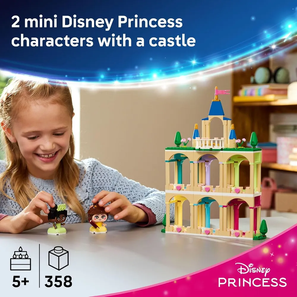 LEGO DISNEY PRINCESS MINI BELLA Y TIANA CON CASTILLO 43291