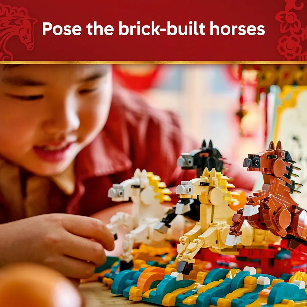 Lego Festival de Primavera, Caballo al galope, decoración para Año Nuevo