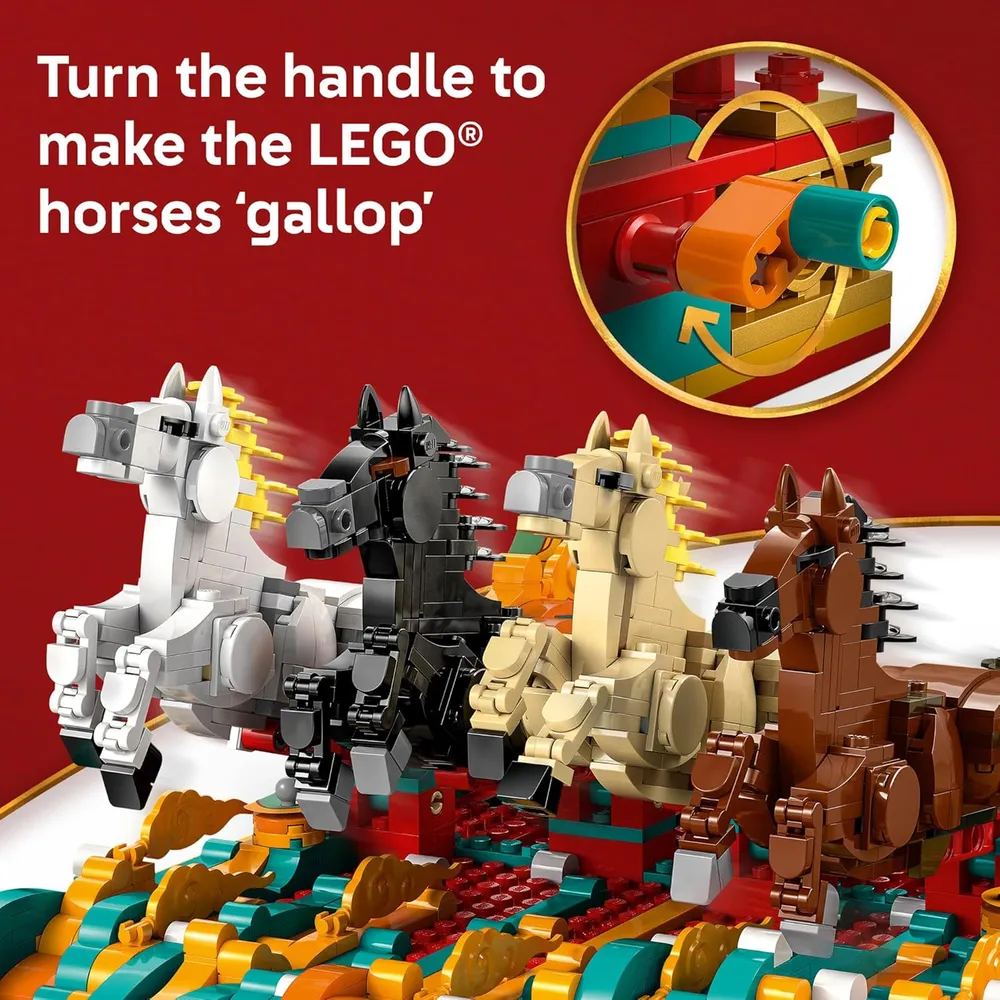 Lego Festival de Primavera, Caballo al galope, decoración para Año Nuevo