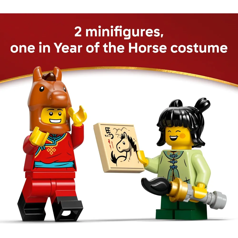 Lego Festival de Primavera, Caballo al galope, decoración para Año Nuevo