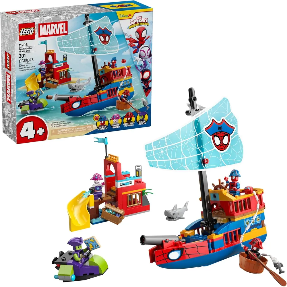 LEGO MARVEL SPIDEY Y SUS INCREÍBLES AMIGOS BARCO PIRATA 11208