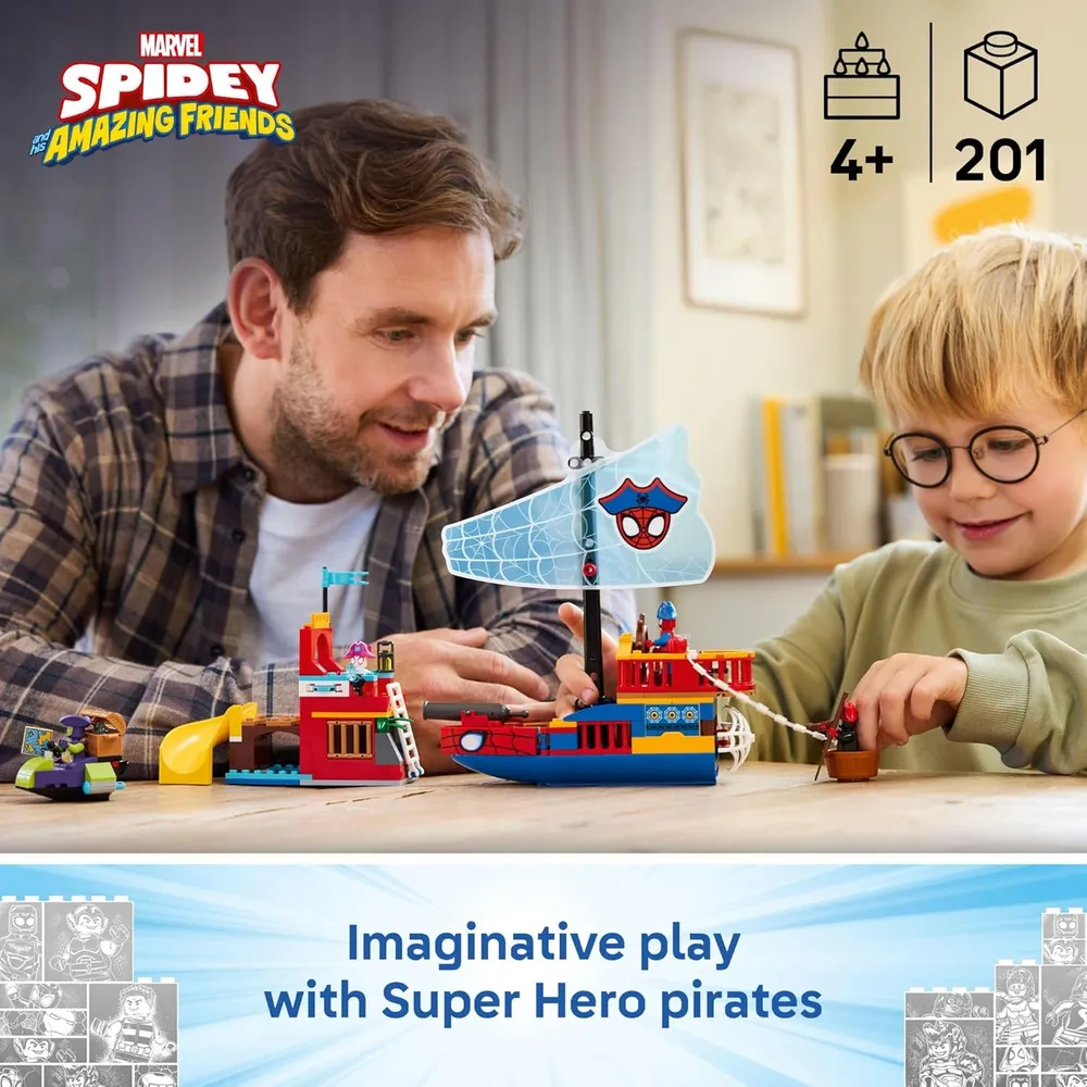 LEGO MARVEL SPIDEY Y SUS INCREÍBLES AMIGOS BARCO PIRATA 11208