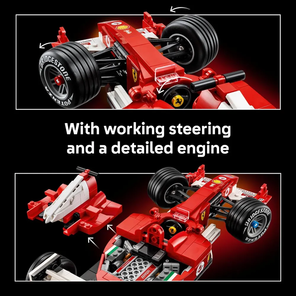 LEGO ICONS FERRARI F2004 Y MICHAEL SCHUMACHER 11375