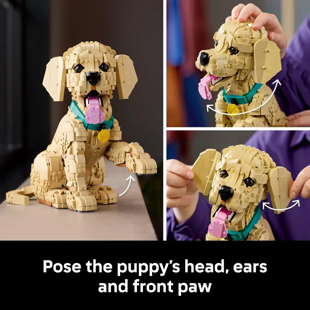 LEGO ICONS GOLDEN RETRIEVER PUPPY 172 PIEZAS