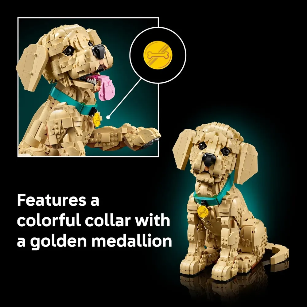 LEGO ICONS GOLDEN RETRIEVER PUPPY 172 PIEZAS