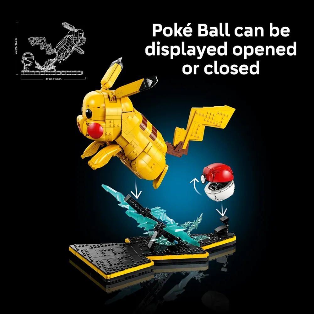 LEGO POKÉMON PIKACHU Y POKÉ BALL 378 PIEZAS