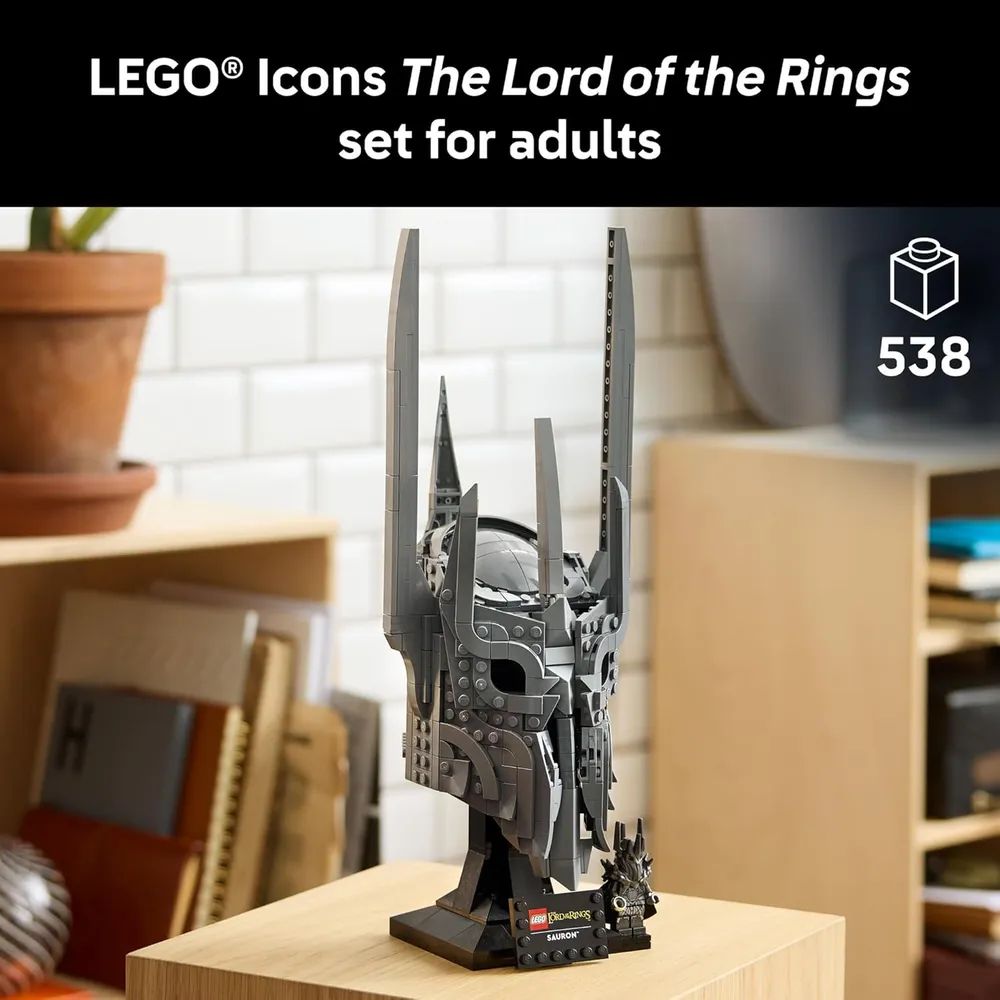 LEGO ICONS EL SEÑOR DE LOS ANILLOS CASCO DE SAURON 11373