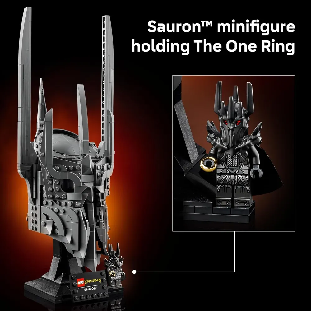 LEGO ICONS EL SEÑOR DE LOS ANILLOS CASCO DE SAURON 11373