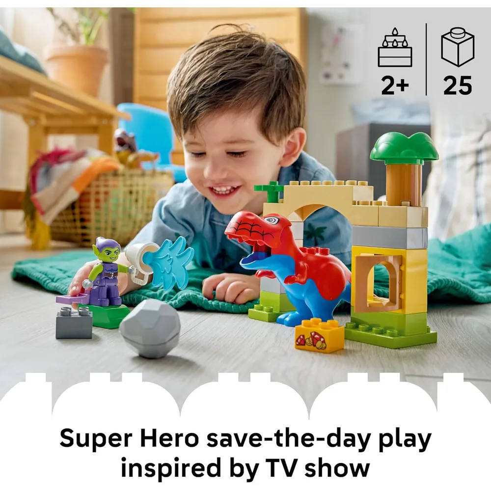 LEGO DUPLO MARVEL SPIDEY-REX VS DUENDE VERDE 10463