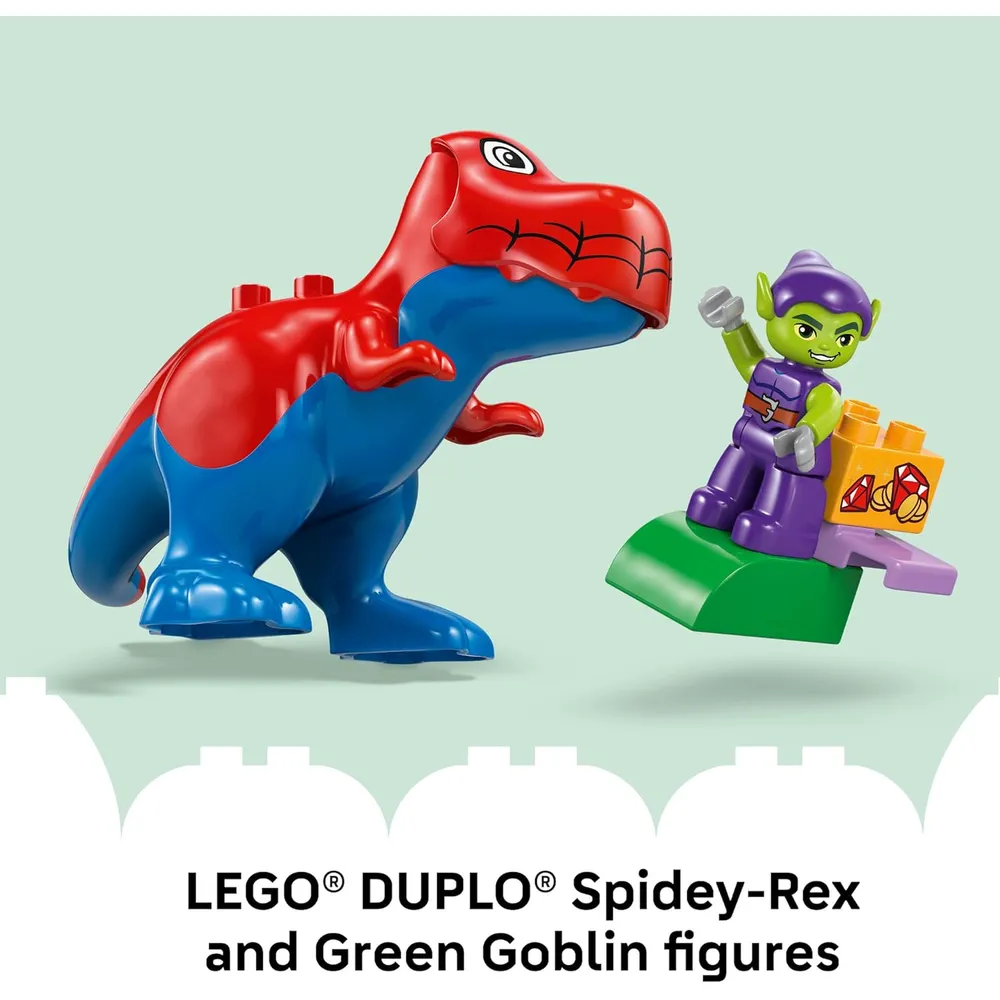 LEGO DUPLO MARVEL SPIDEY-REX VS DUENDE VERDE 10463