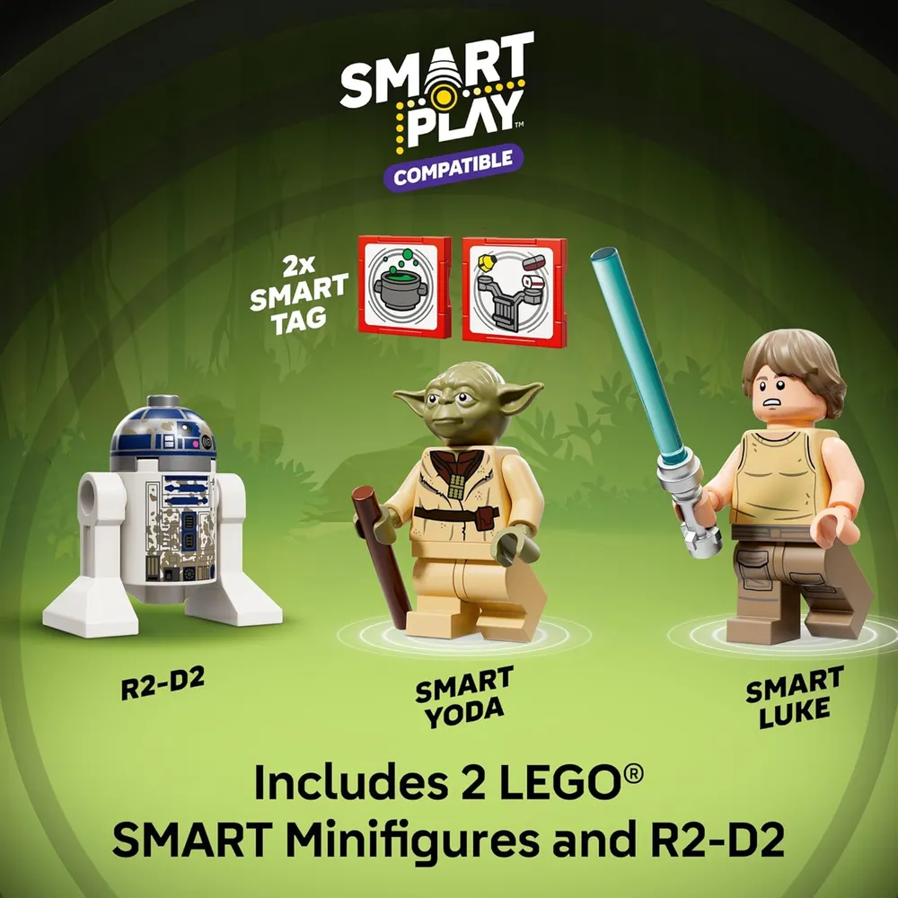 LEGO STAR WARS SMART PLAY CABAÑA DE YODA Y ENTRENAMIENTO JEDI 75422
