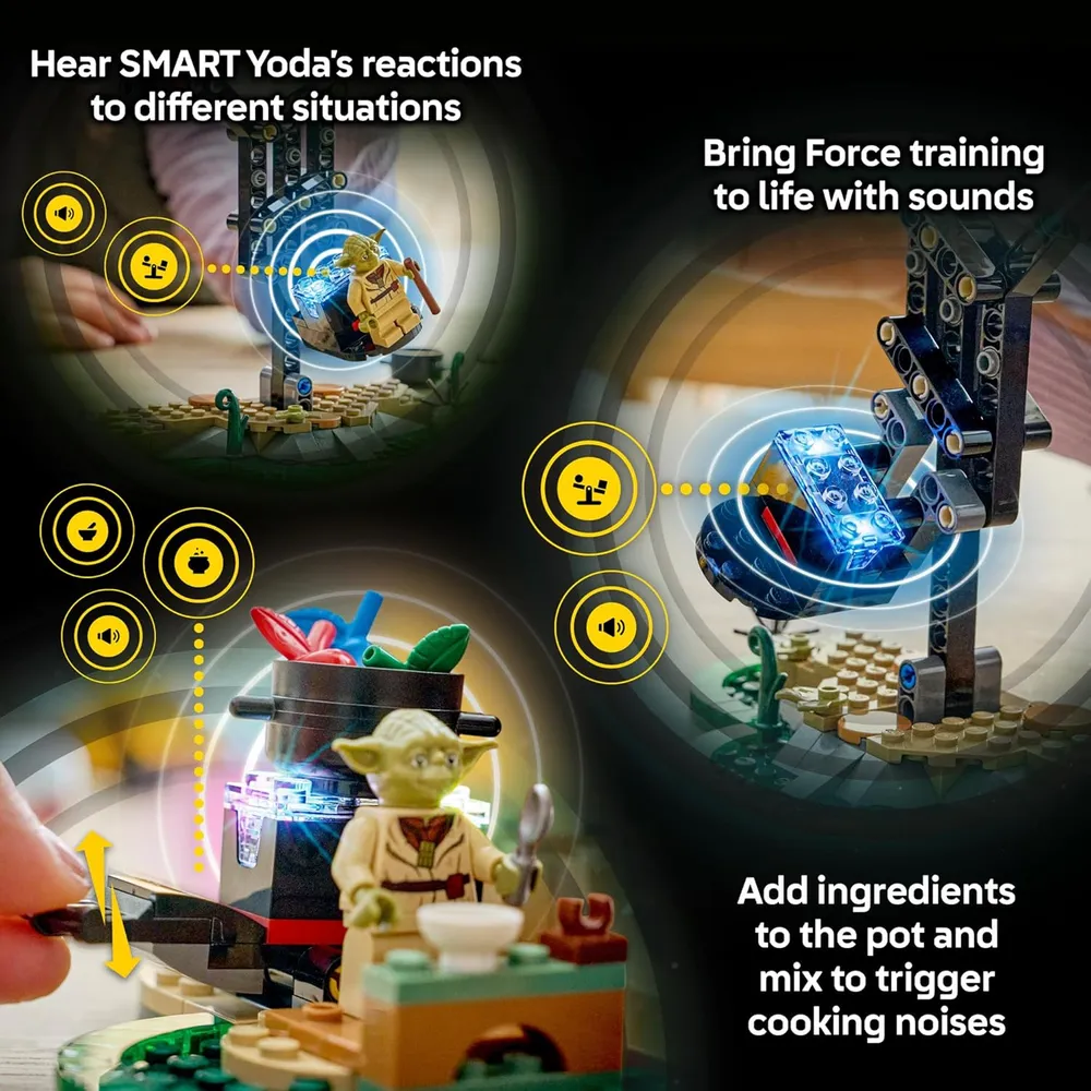 LEGO STAR WARS SMART PLAY CABAÑA DE YODA Y ENTRENAMIENTO JEDI 75422