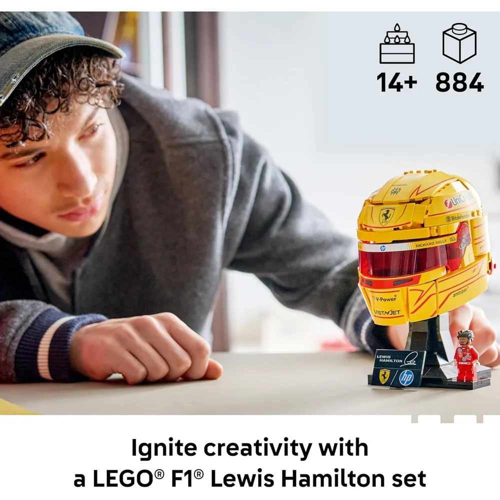 LEGO SCUDERIA FERRARI LEWIS HAMILTON HELMET 694 PIEZAS