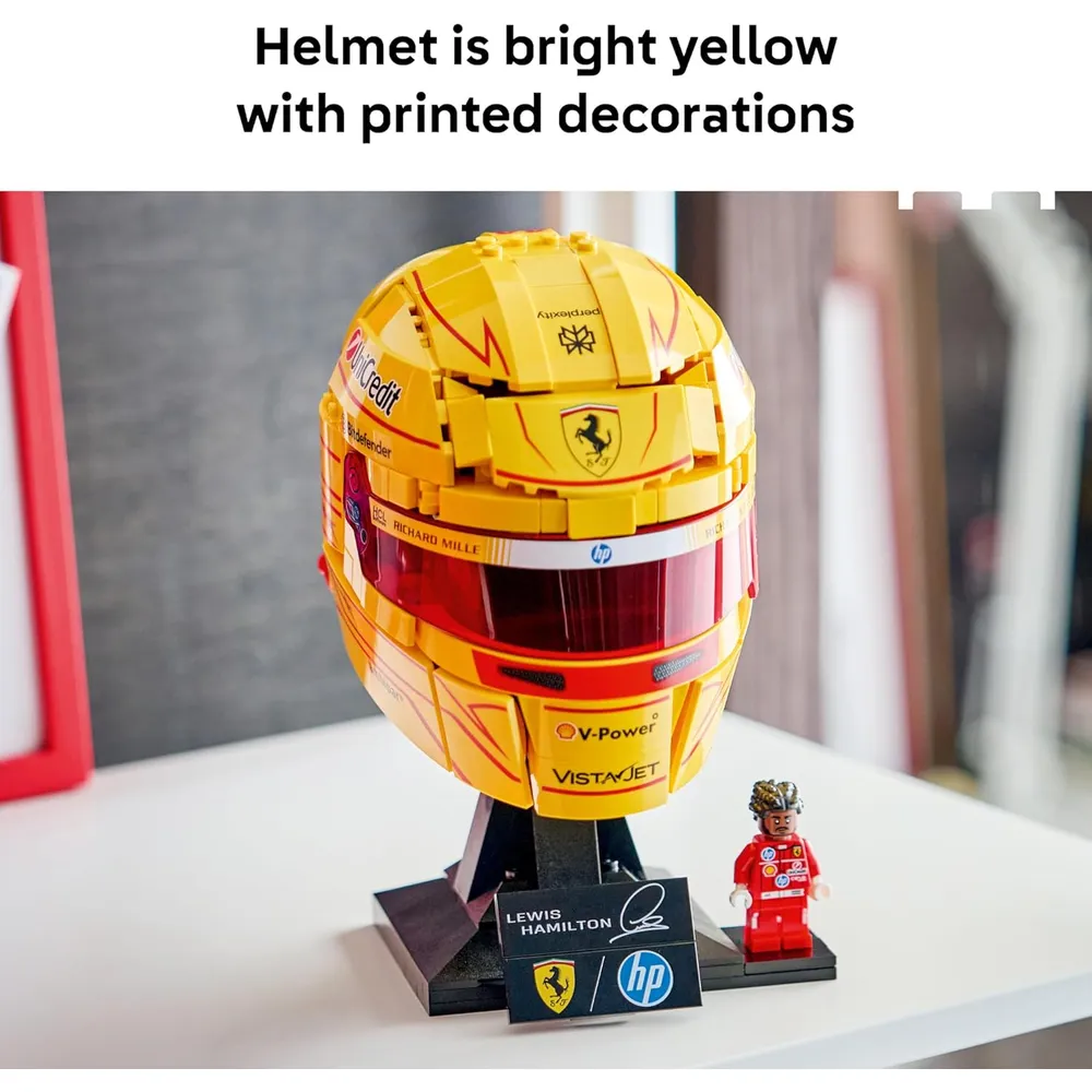 LEGO SCUDERIA FERRARI LEWIS HAMILTON HELMET 694 PIEZAS