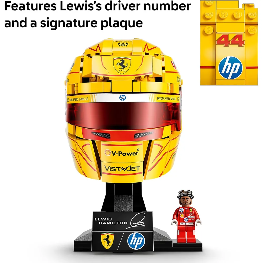 LEGO SCUDERIA FERRARI LEWIS HAMILTON HELMET 694 PIEZAS