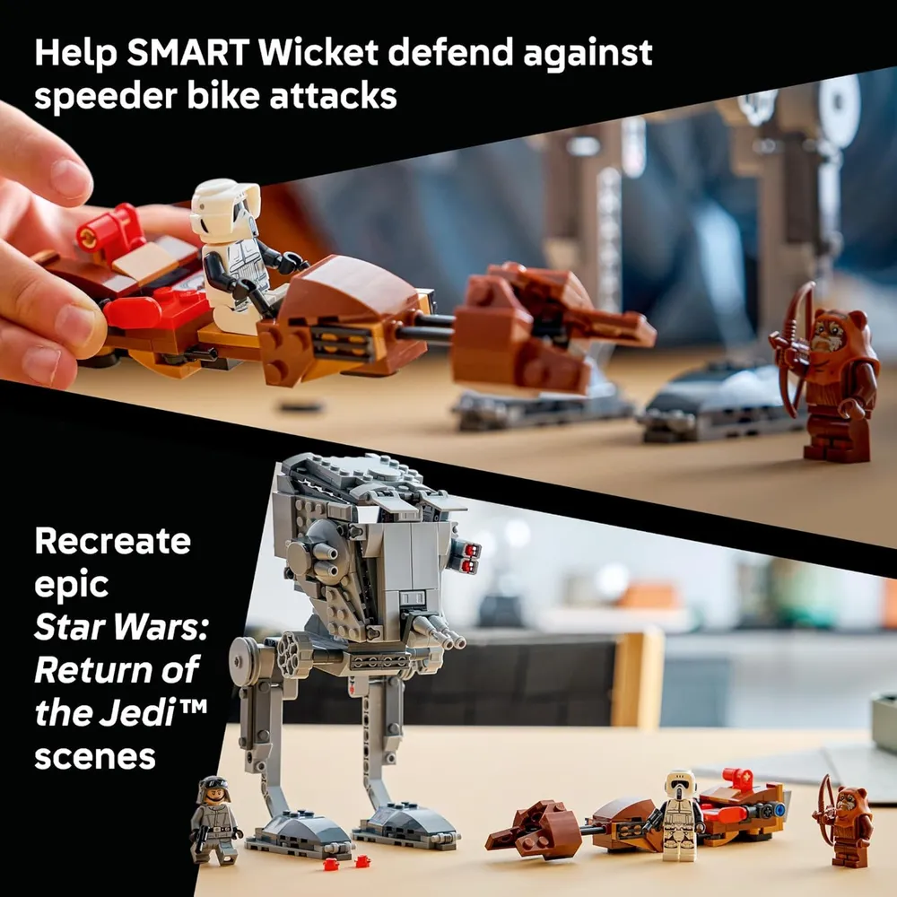 LEGO STAR WARS SMART PLAY AT-ST ATAQUE A ENDOR 75424