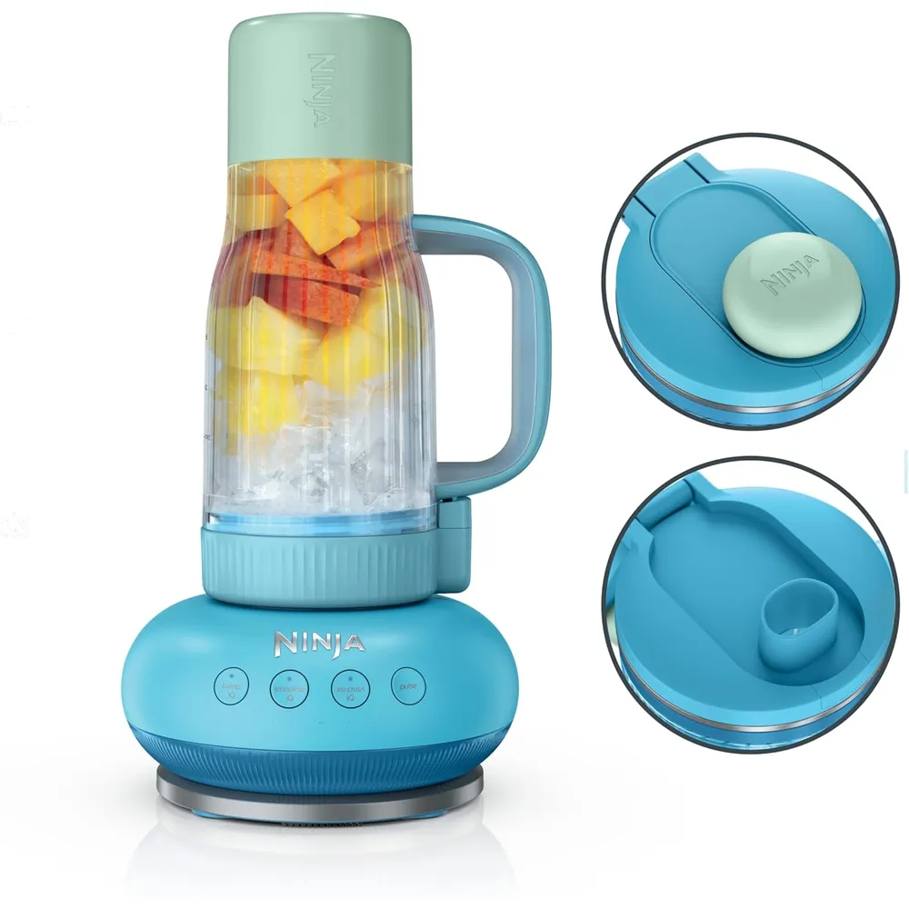 NINJA BLENDBOSS DB301BLBRN, LICUADORA VASO PERSONAL 780 ML | FRAMBUESA AZUL