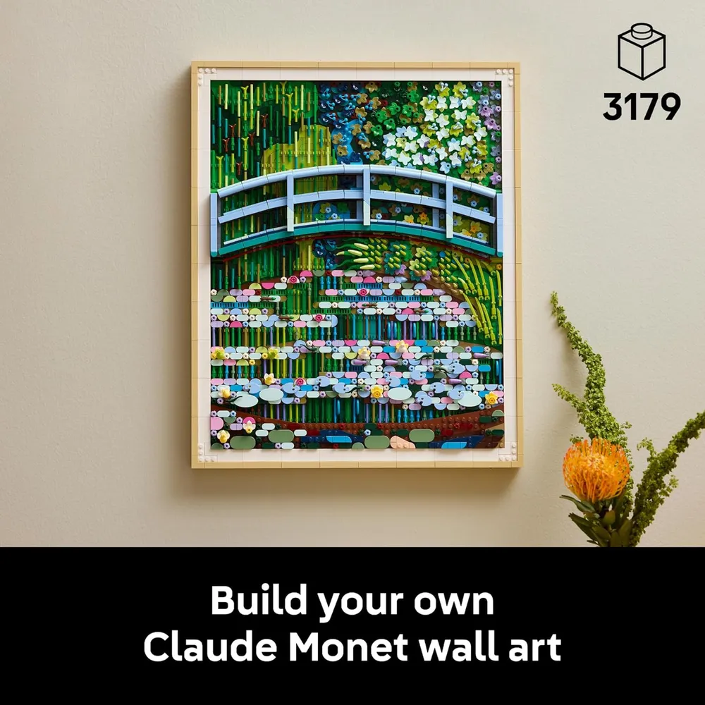 LEGO ART CLAUDE MONET PUENTE SOBRE UN ESTANQUE DE NENÚFARES 1810 PIEZAS