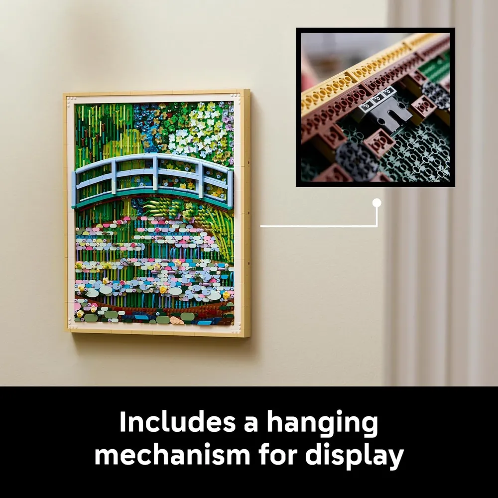 LEGO ART CLAUDE MONET PUENTE SOBRE UN ESTANQUE DE NENÚFARES 1810 PIEZAS