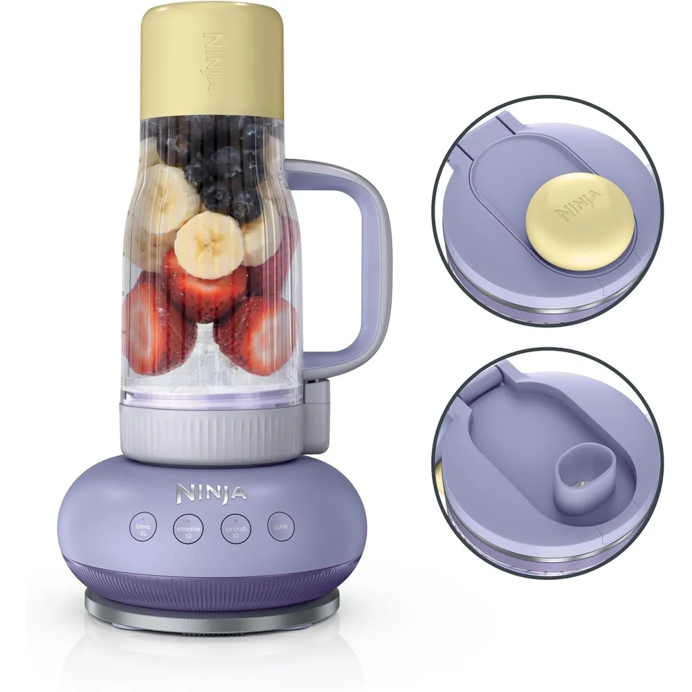 NINJA BLENDBOSS DB301PRBRN, LICUADORA VASO PERSONAL 780 ML | LIMONADA LAVANDA