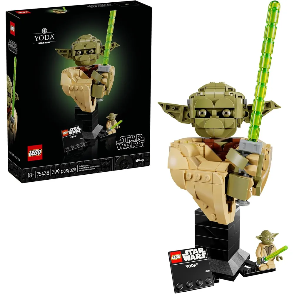 LEGO STAR WARS : BUSTO DE YODA CON SABLE DE LUZ 75438