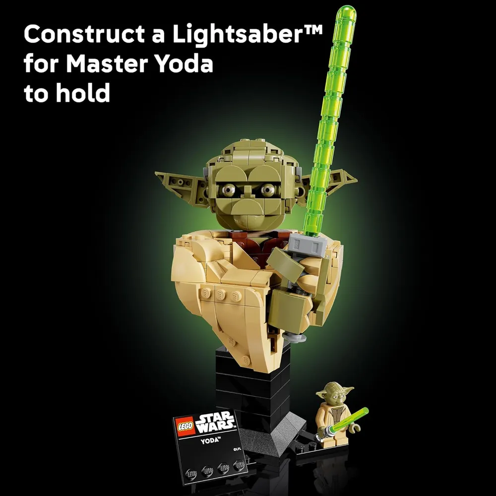 LEGO STAR WARS : BUSTO DE YODA CON SABLE DE LUZ 75438