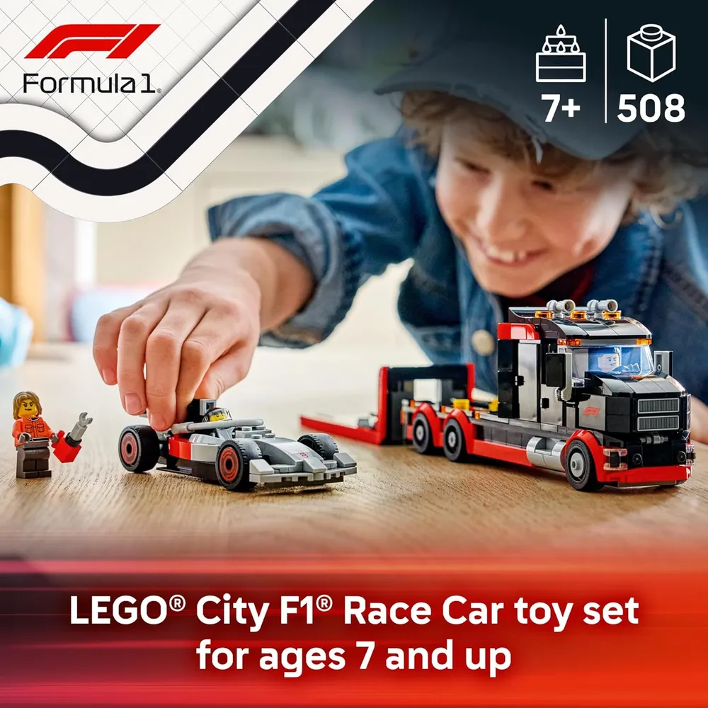 LEGO CITY F1 CAMIÓN DE EXHIBICIÓN CON AUDI F1 60493