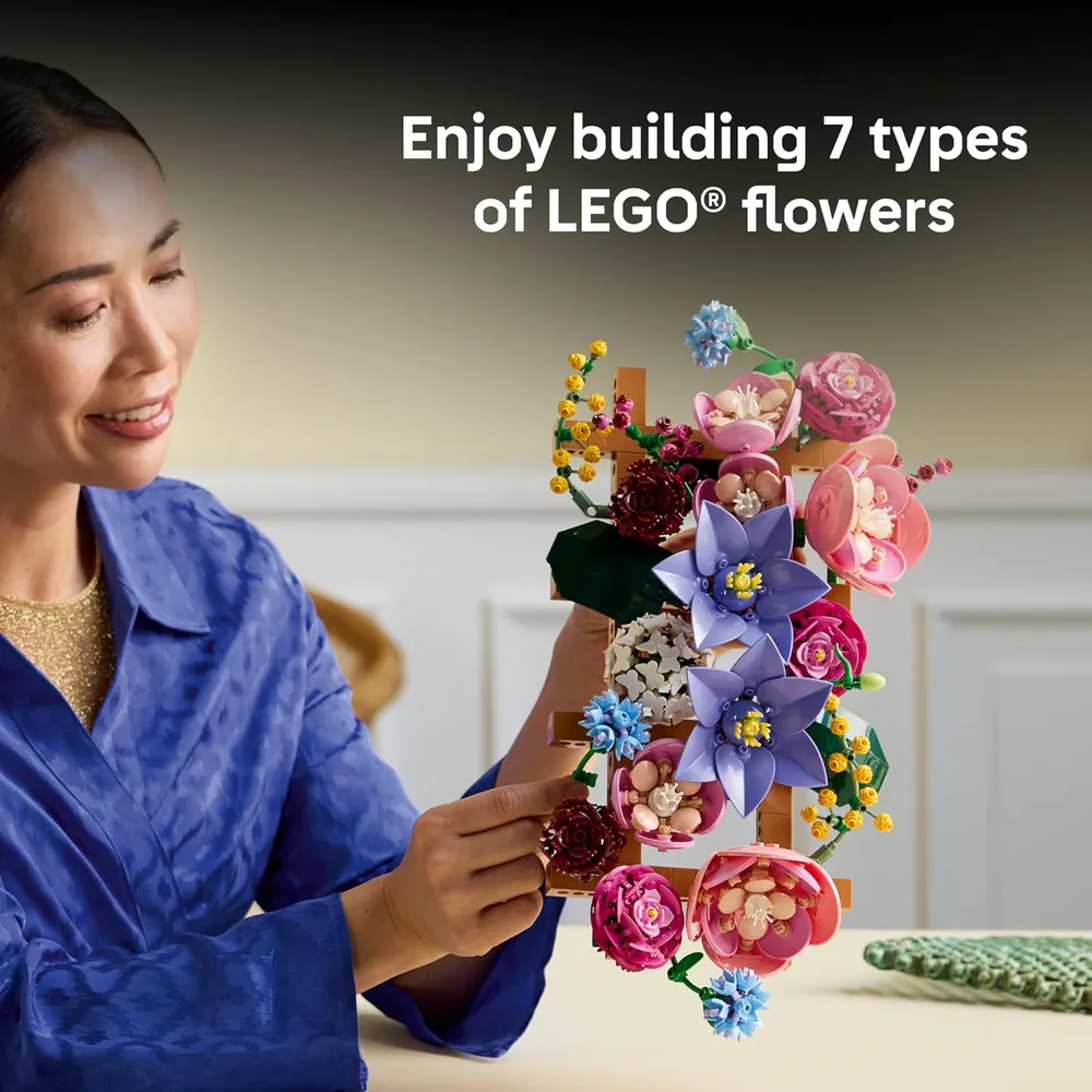 LEGO DECORACIÓN FLORAL BOTÁNICA 1161 PIEZAS