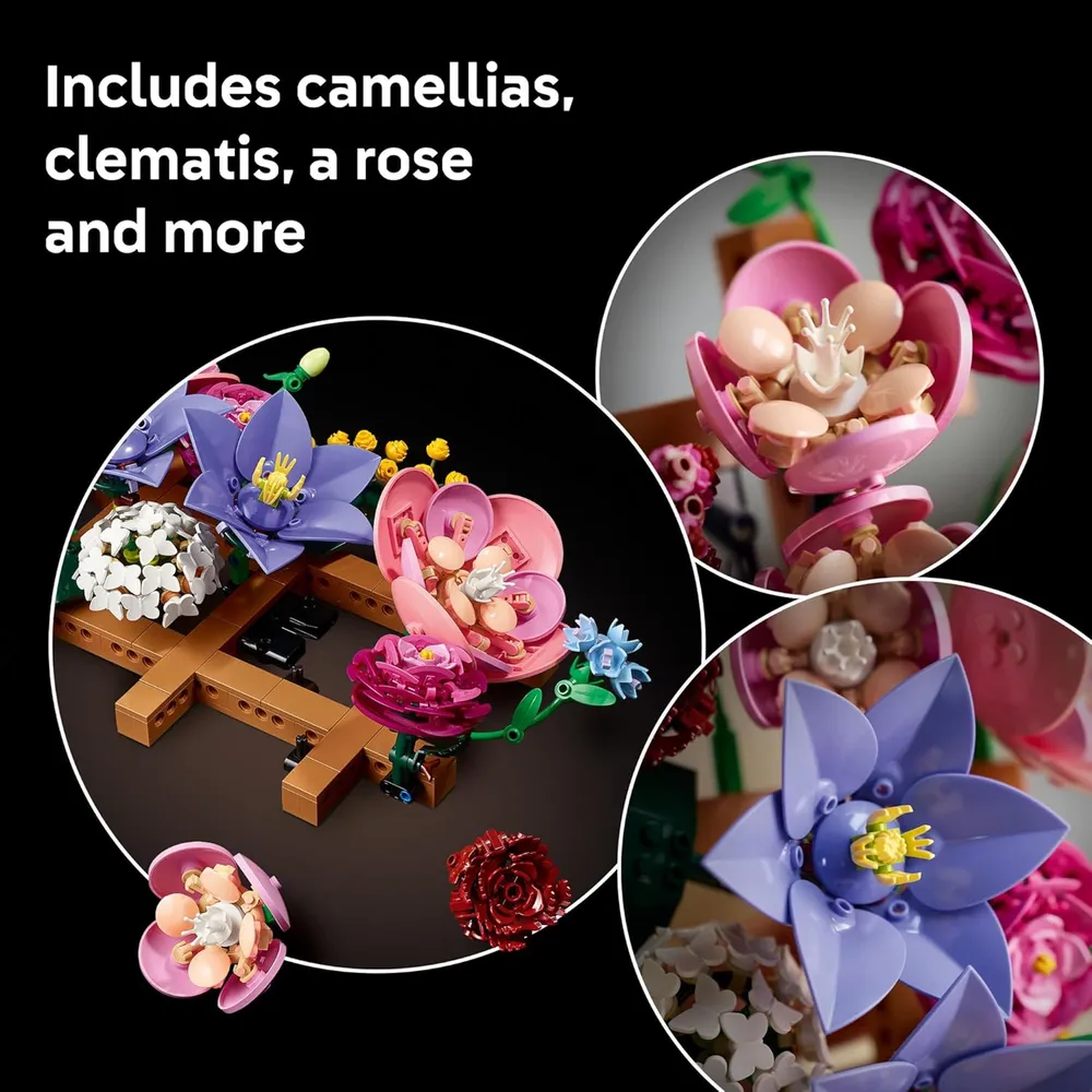 LEGO DECORACIÓN FLORAL BOTÁNICA 1161 PIEZAS