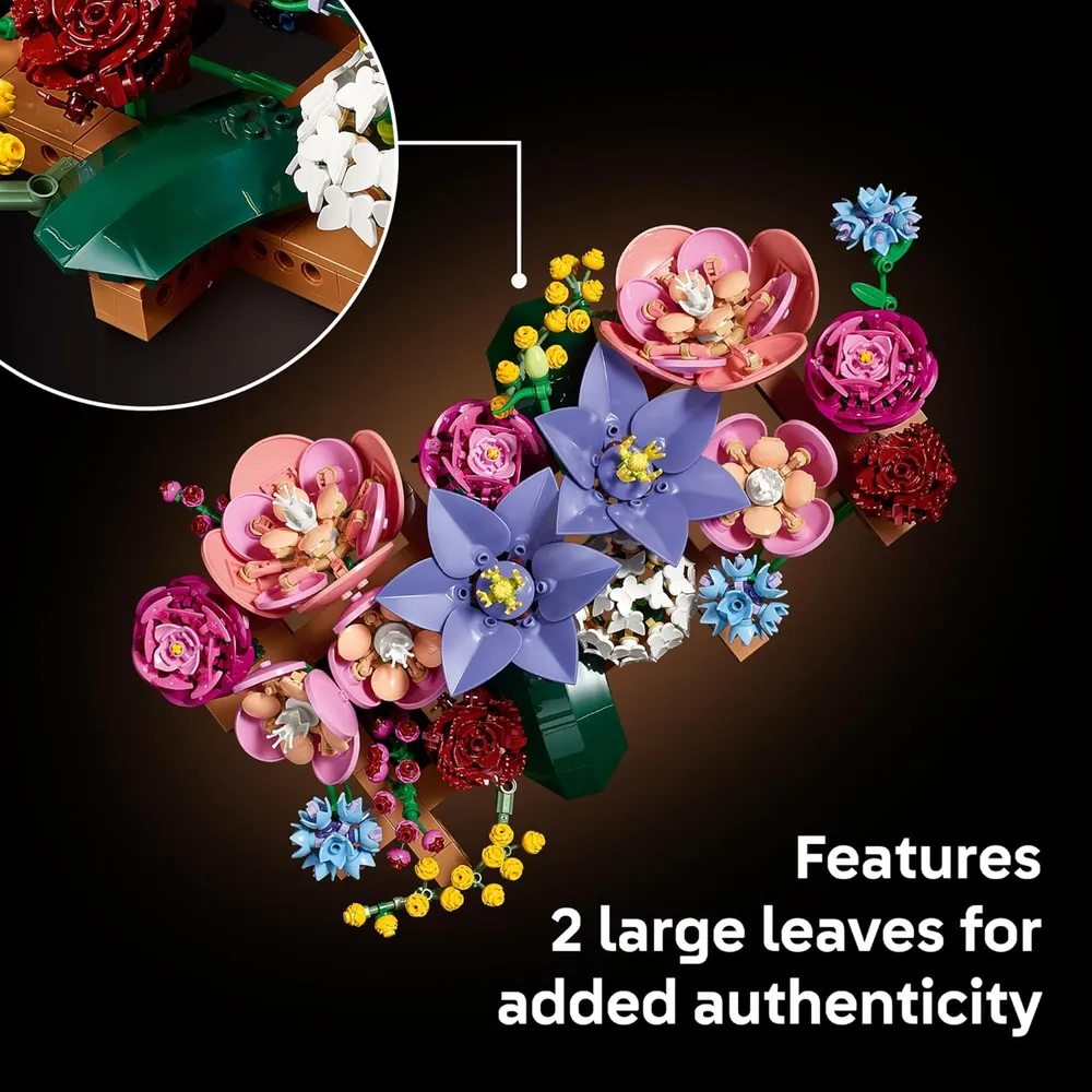 LEGO DECORACIÓN FLORAL BOTÁNICA 1161 PIEZAS